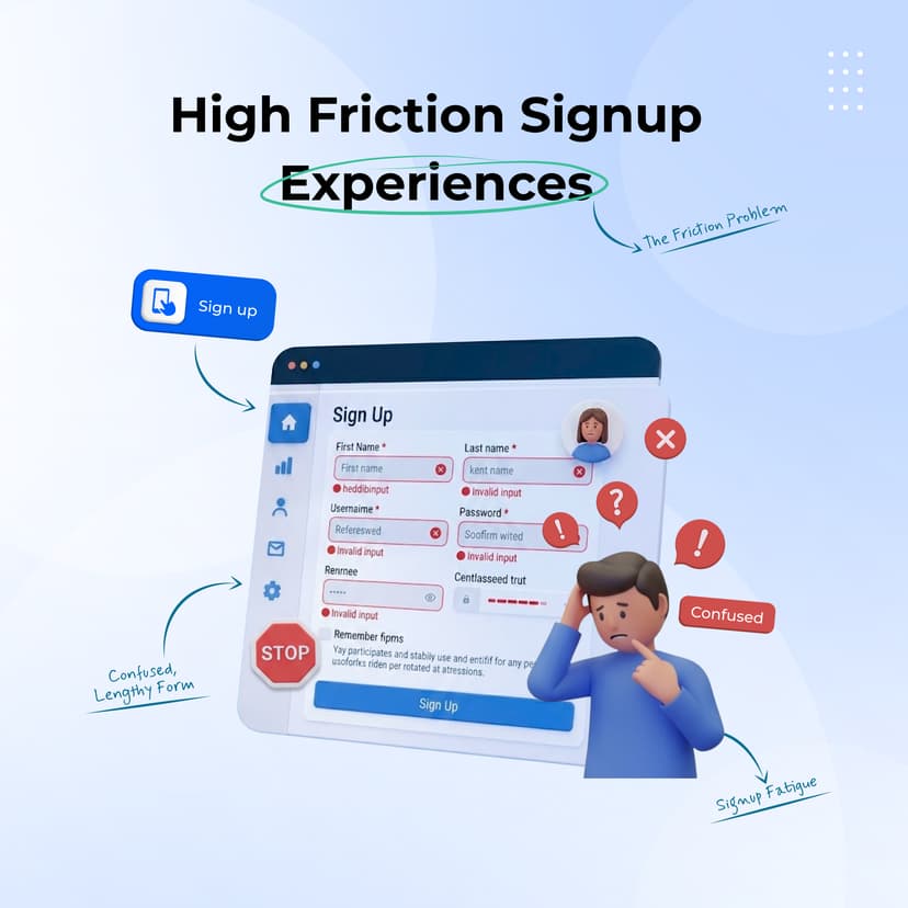 UX Issue #3: High-Friction Signup Experiences